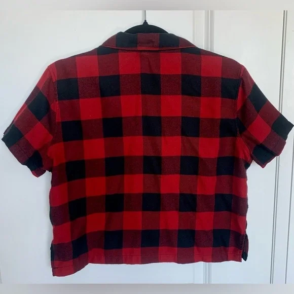 Cropped Plaid Shirt  from Garage - Picture 2 of 4
